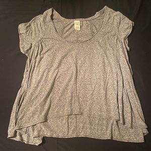 Free people grey t-shirt with a side slit